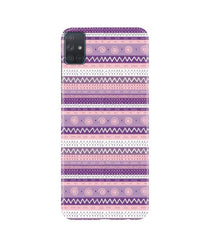 Zigzag line pattern3 Mobile Back Case for Samsung Galaxy A51 (Design - 11)