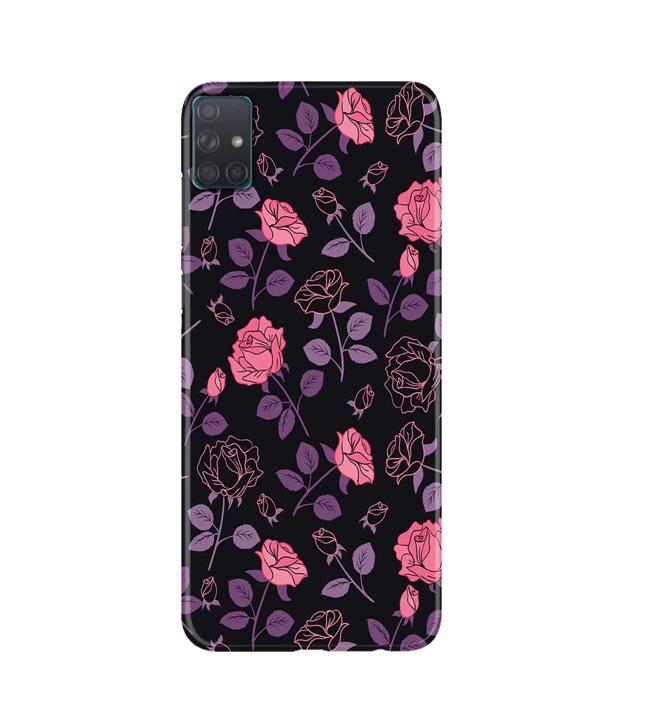 Rose Black Background Case for Samsung Galaxy A51