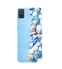 Sea Shells2 Mobile Back Case for Samsung Galaxy A51 (Design - 64)