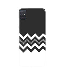 Black white Pattern2Mobile Back Case for Samsung Galaxy A51 (Design - 83)