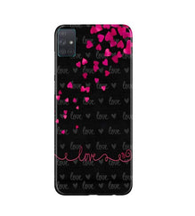 Love in Air Mobile Back Case for Samsung Galaxy A51 (Design - 89)
