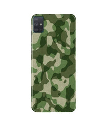 Army Camouflage Mobile Back Case for Samsung Galaxy A51  (Design - 106)