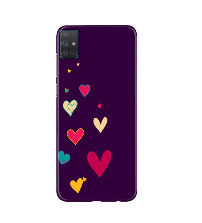 Purple Background Case for Samsung Galaxy A51  (Design - 107)