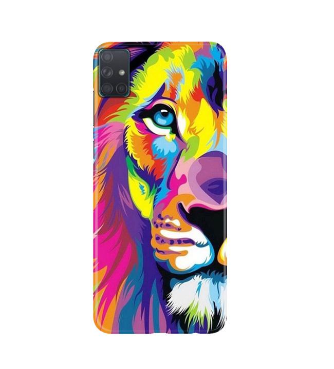 Colorful Lion Case for Samsung Galaxy A51(Design - 110)