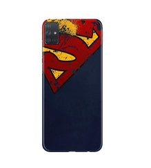 Superman Superhero Mobile Back Case for Samsung Galaxy A51  (Design - 125)