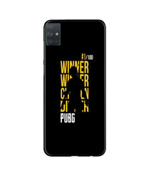 Pubg Winner Winner Mobile Back Case for Samsung Galaxy A51  (Design - 177)