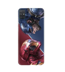 Ironman Captain America Mobile Back Case for Samsung Galaxy A51 (Design - 245)