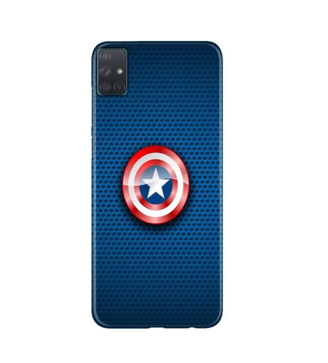 Captain America Shield Case for Samsung Galaxy A51 (Design No. 253)