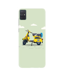 Vintage Scooter Mobile Back Case for Samsung Galaxy A51 (Design - 260)