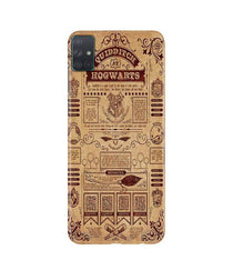 Hogwarts Mobile Back Case for Samsung Galaxy A51  (Design - 304)