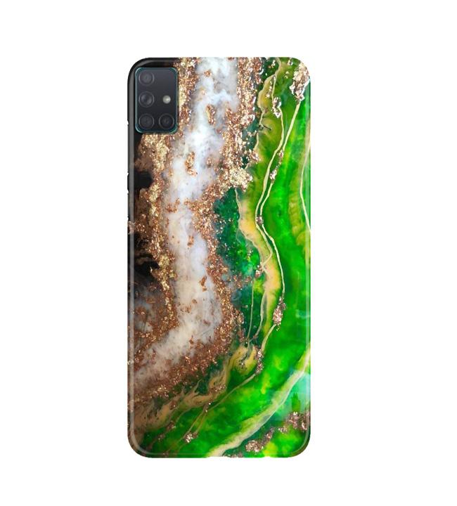 Marble Texture Mobile Back Case for Samsung Galaxy A51(Design - 307)