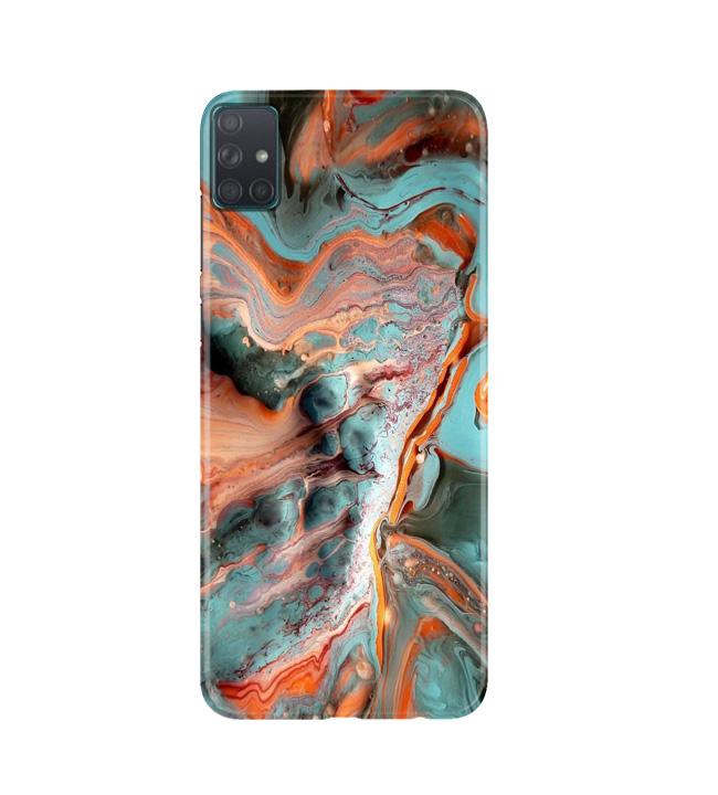 Marble Texture Mobile Back Case for Samsung Galaxy A51  (Design - 309)