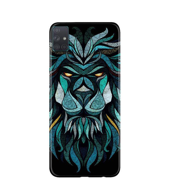 Lion Mobile Back Case for Samsung Galaxy A51  (Design - 314)