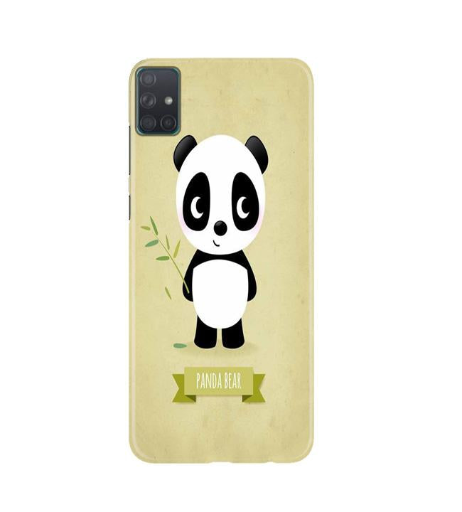 Panda Bear Mobile Back Case for Samsung Galaxy A51  (Design - 317)