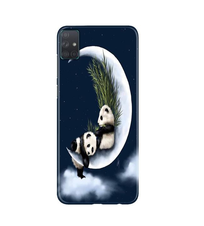 Panda Moon Mobile Back Case for Samsung Galaxy A51  (Design - 318)
