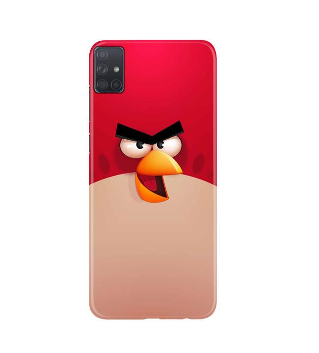 Angry Bird Red Mobile Back Case for Samsung Galaxy A51  (Design - 325)