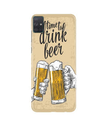 Drink Beer Mobile Back Case for Samsung Galaxy A51  (Design - 328)