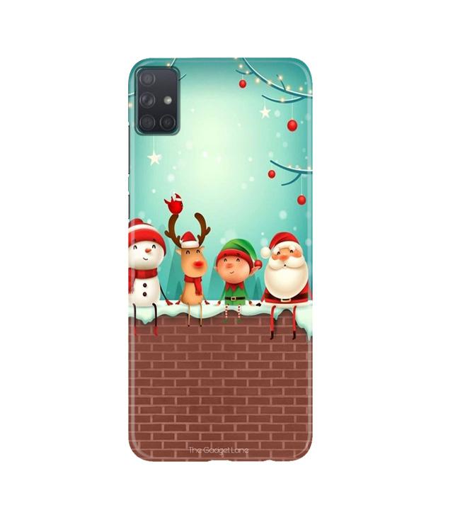 Santa Claus Mobile Back Case for Samsung Galaxy A51  (Design - 334)