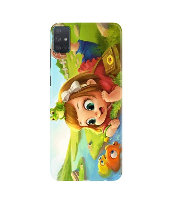 Baby Girl Mobile Back Case for Samsung Galaxy A51  (Design - 339)