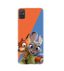 Cartoon Mobile Back Case for Samsung Galaxy A51  (Design - 346)