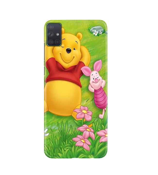 Winnie The Pooh Mobile Back Case for Samsung Galaxy A51  (Design - 348)