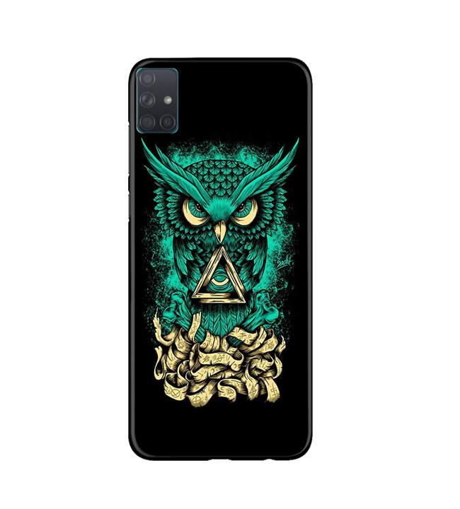 Owl Mobile Back Case for Samsung Galaxy A51(Design - 358)
