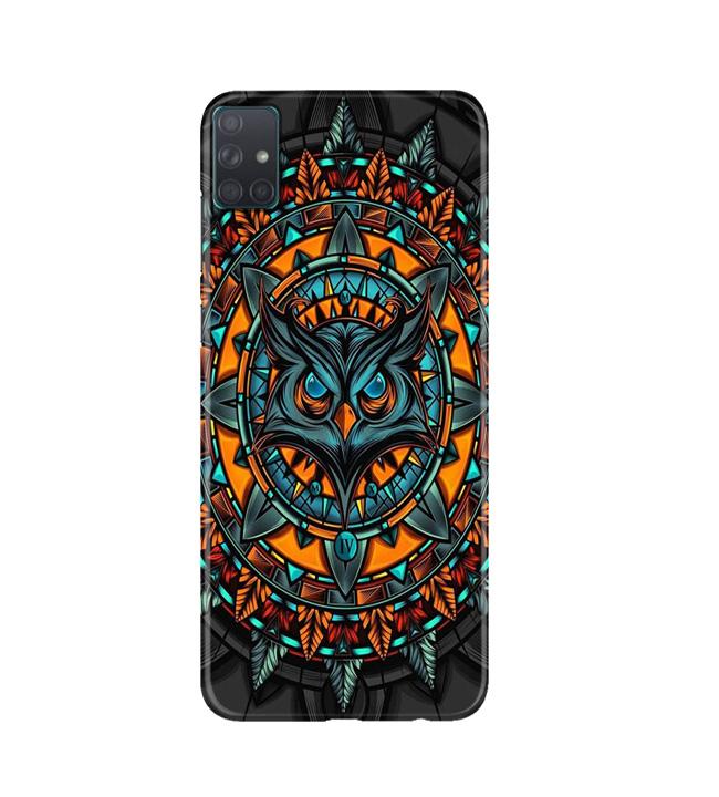 Owl Mobile Back Case for Samsung Galaxy A51  (Design - 360)