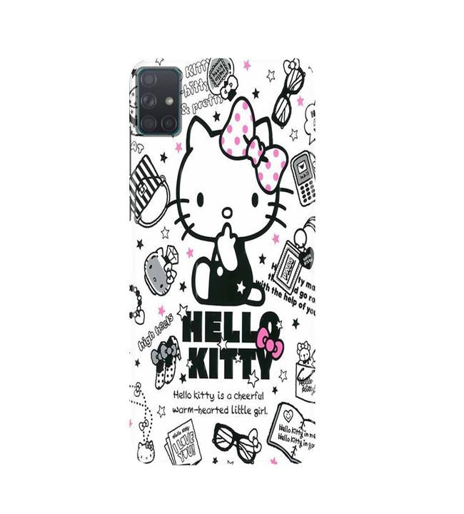 Hello Kitty Mobile Back Case for Samsung Galaxy A51  (Design - 361)