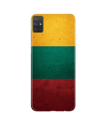 Color Pattern Mobile Back Case for Samsung Galaxy A51  (Design - 374)