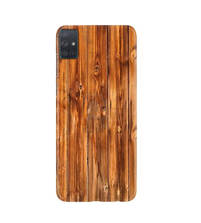 Wooden Texture Mobile Back Case for Samsung Galaxy A51  (Design - 376)