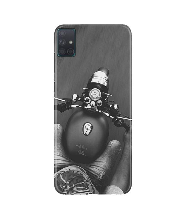 Royal Enfield Mobile Back Case for Samsung Galaxy A51  (Design - 382)