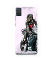 Biker Mobile Back Case for Samsung Galaxy A51  (Design - 383)