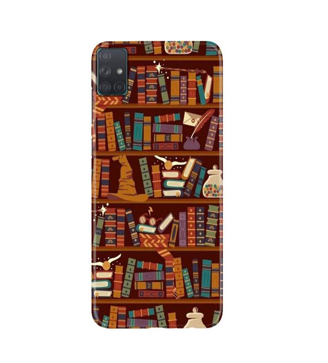 Book Shelf Mobile Back Case for Samsung Galaxy A51  (Design - 390)