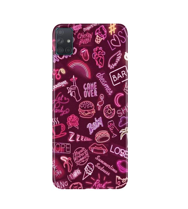 Party Theme Mobile Back Case for Samsung Galaxy A51(Design - 392)