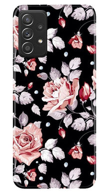 Pink rose Mobile Back Case for Samsung Galaxy A52 (Design - 12)