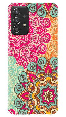 Rangoli art2 Mobile Back Case for Samsung Galaxy A72 (Design - 29)