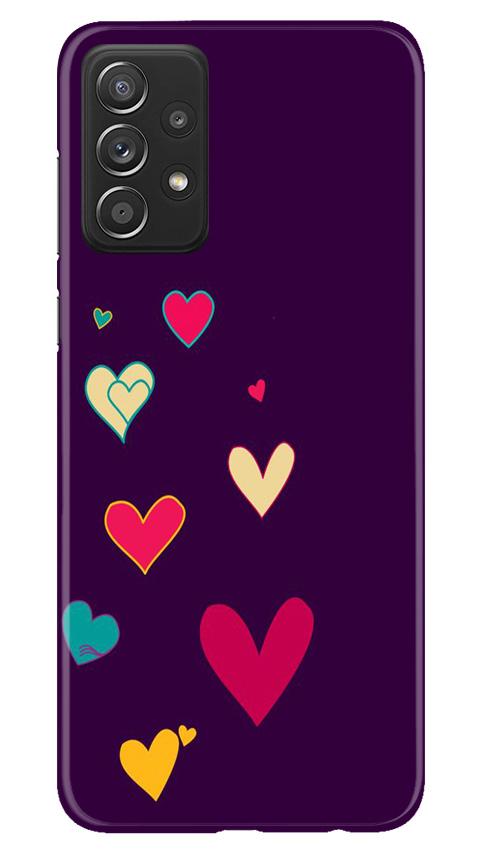 Purple Background Case for Samsung Galaxy A52  (Design - 107)