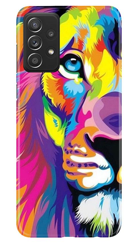 Colorful Lion Case for Samsung Galaxy A72  (Design - 110)