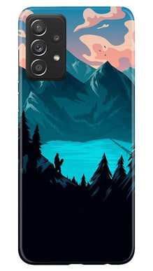Mountains Mobile Back Case for Samsung Galaxy A72 (Design - 186)