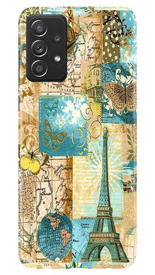 Travel Eiffel Tower Mobile Back Case for Samsung Galaxy A52 (Design - 206)