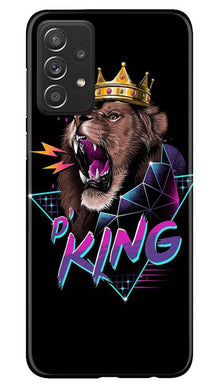 Lion King Mobile Back Case for Samsung Galaxy A72 (Design - 219)