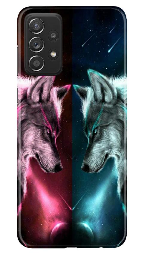 Wolf fight Case for Samsung Galaxy A72 (Design No. 221)