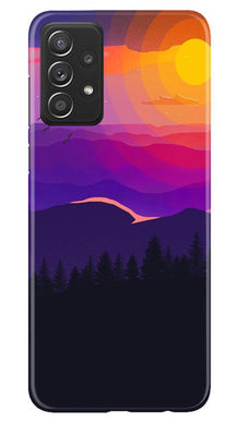 Sun Set Mobile Back Case for Samsung Galaxy A52 (Design - 279)