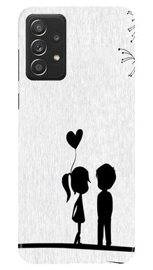 Cute Kid Couple Mobile Back Case for Samsung Galaxy A52 (Design - 283)