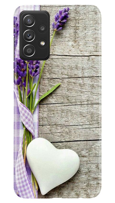 White Heart Case for Samsung Galaxy A52 (Design No. 298)