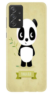 Panda Bear Mobile Back Case for Samsung Galaxy A52 (Design - 317)