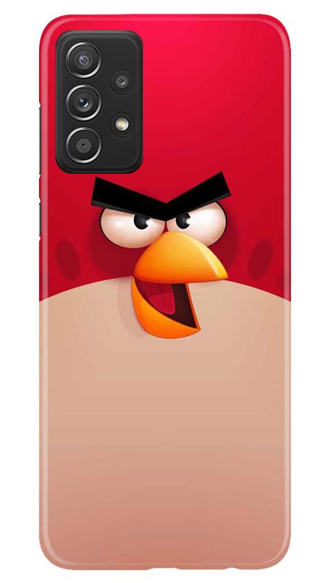 Angry Bird Red Mobile Back Case for Samsung Galaxy A52 (Design - 325)