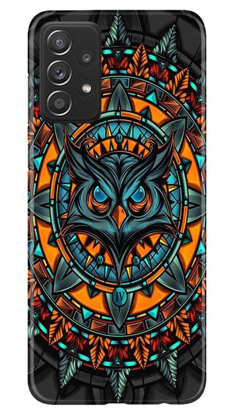 Owl Mobile Back Case for Samsung Galaxy A52 (Design - 360)