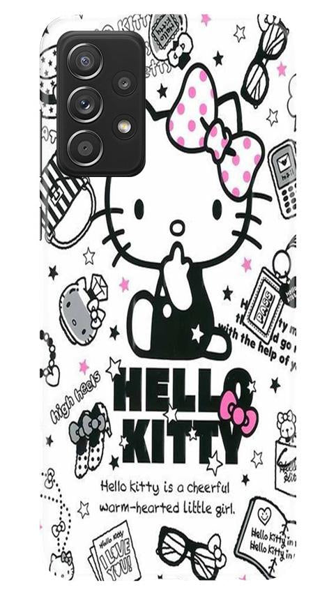Hello Kitty Mobile Back Case for Samsung Galaxy A52 (Design - 361)