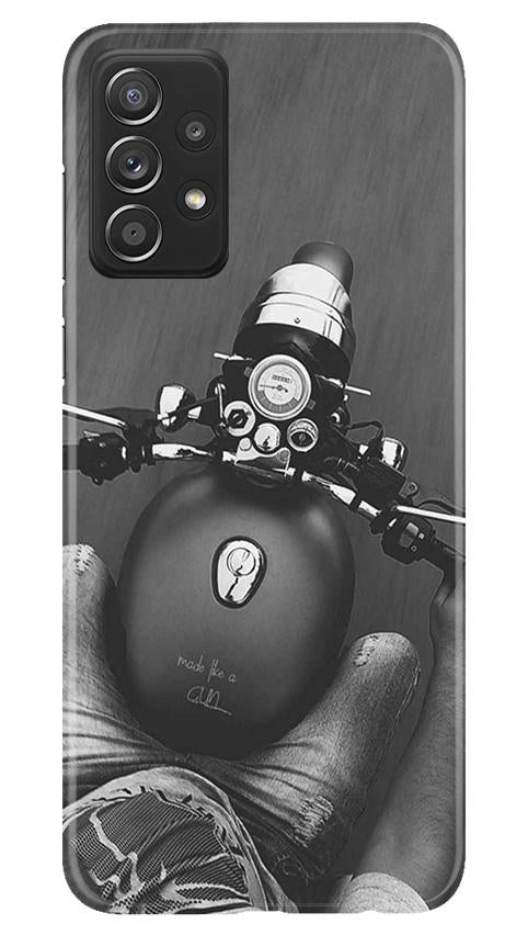 Royal Enfield Mobile Back Case for Samsung Galaxy A52 (Design - 382)